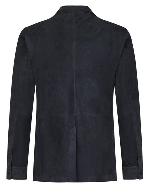 Franzese Collection Blue Franzese Napoli Stefano De Martino Model Blazer for men