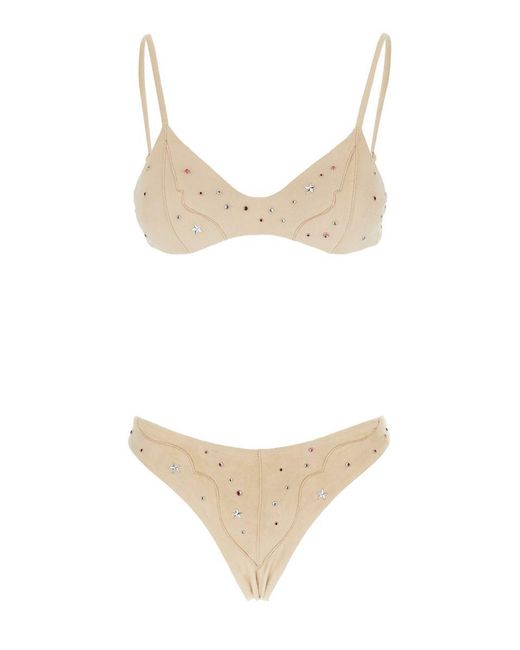 VENUJA White Sequin Bikini