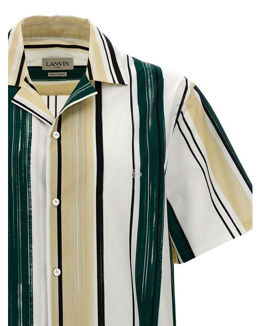 Lanvin Green Bowling Shirt, Blouse for men