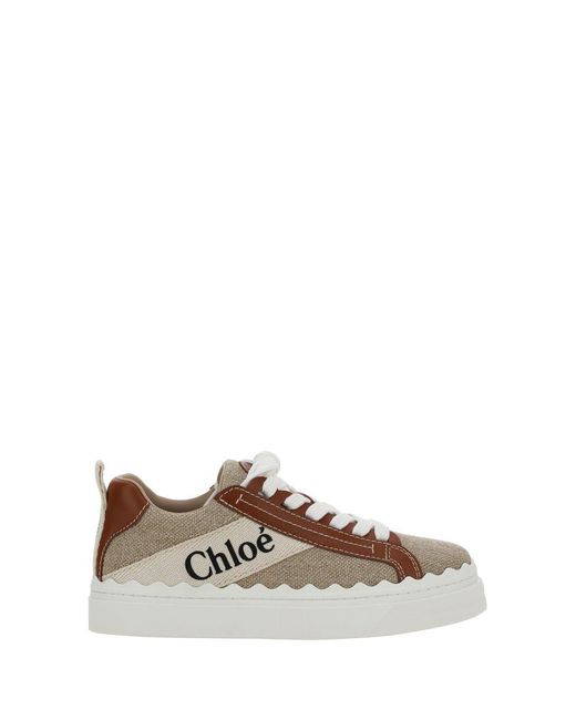 Chloé White 'Lauren' Sneakers