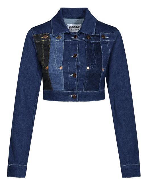 Moschino Jeans Blue Cotton Jacket