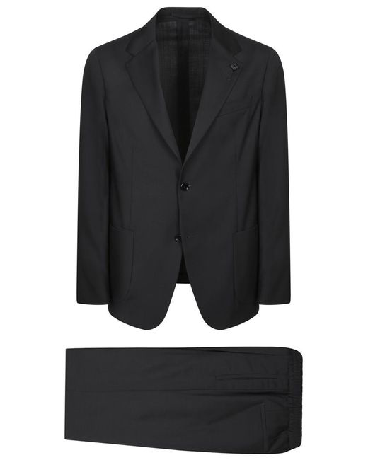Lardini Black Suits for men