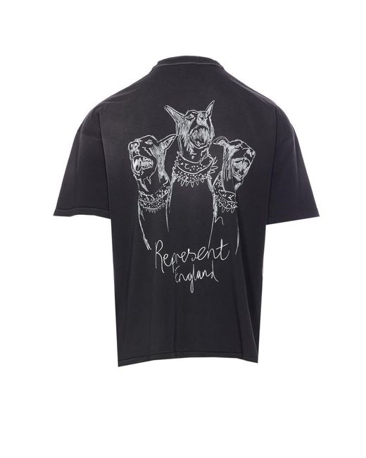 Represent Black T-Shirts And Polos for men