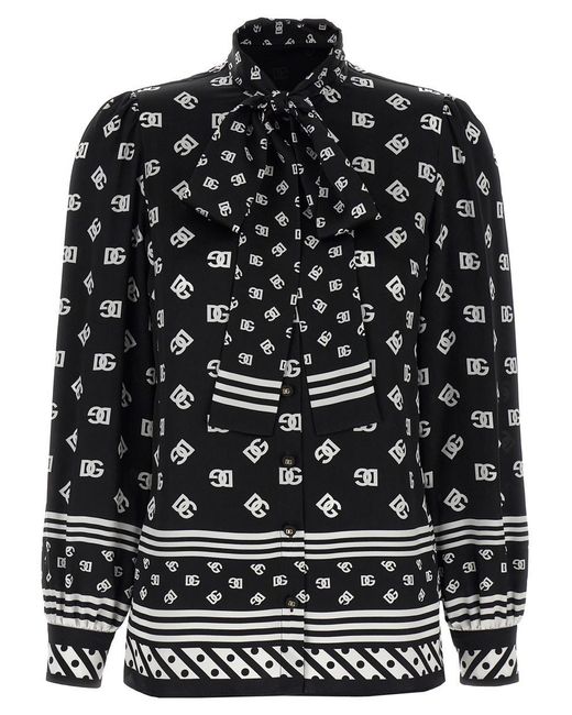 Dolce & Gabbana Black Silk Shirt