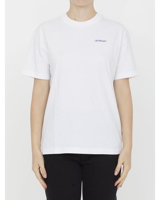 Off-White c/o Virgil Abloh White T-Shirt With Back Embroidery