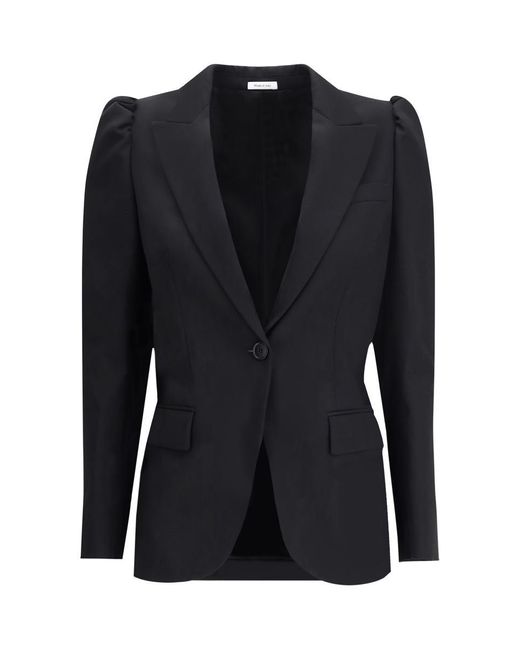 Alexander McQueen Black Single-Breasted Jacket