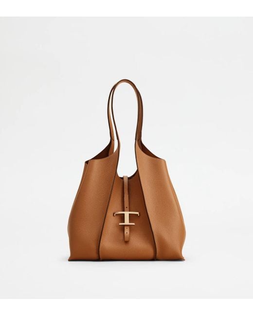 Tod's Brown "T Timeless" Shoulder Bag