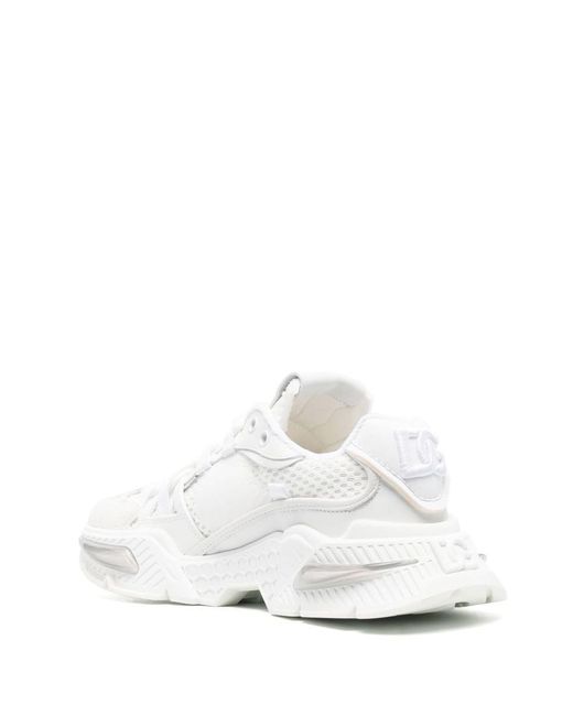 Dolce & Gabbana White Mixed-material Airmaster Sneakers