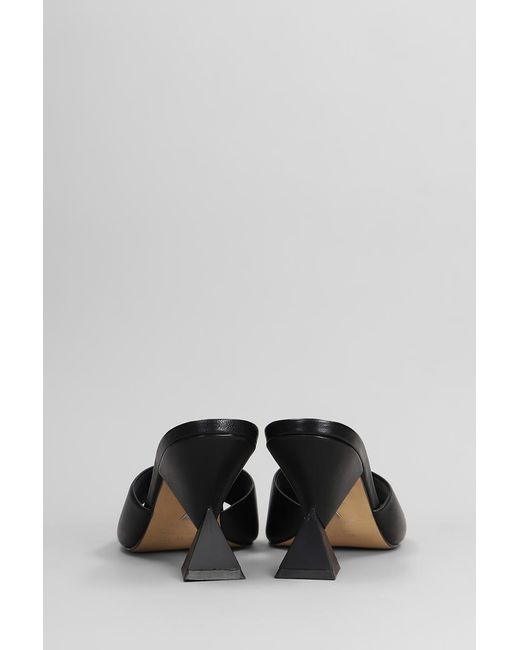 Carrano Black Slipper-mule