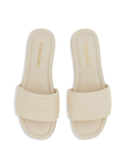 Ferragamo White Sandals
