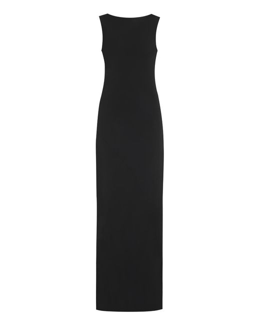 Calvin Klein Black Knitted Maxi Dress