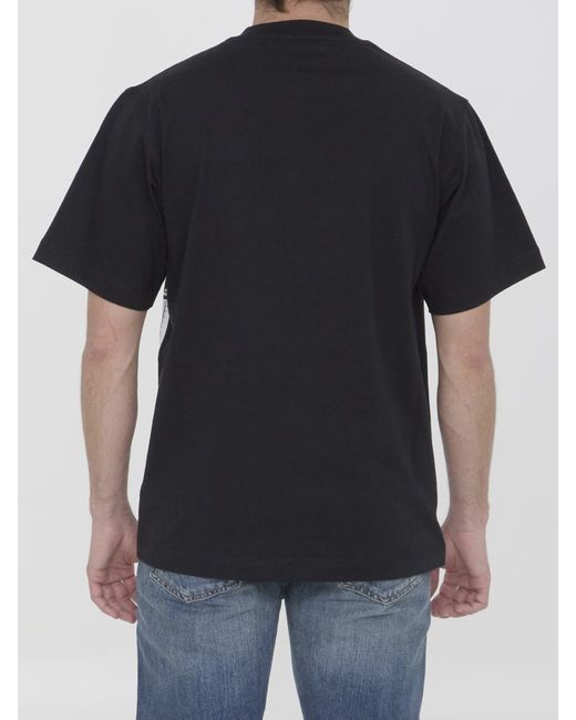 Burberry Black Ekd Cotton T-Shirt for men