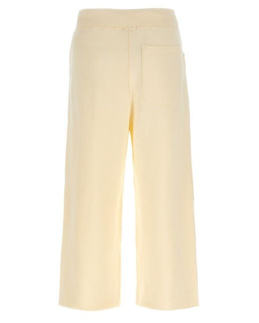 R13 Natural Crop Style Fleece Cotton Joggers