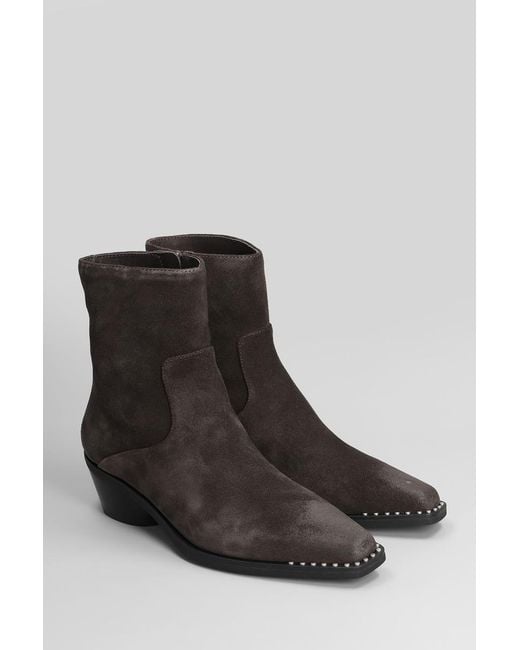 Ash Brown Hasley High Heels Ankle Boots