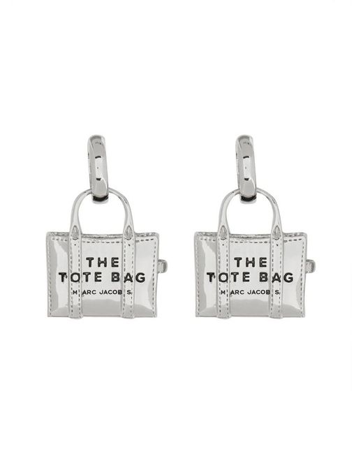 Marc Jacobs Metallic Mini Icon Earrings "The Tote Bag"