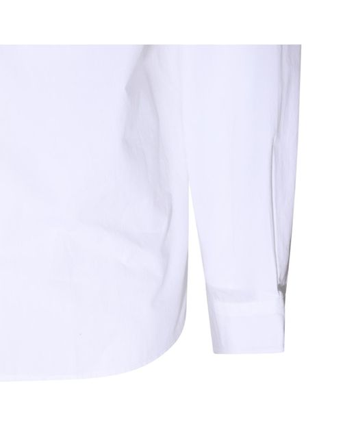 KENZO White Cotton Shirt for men