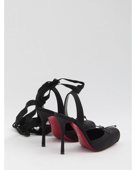 Christian Louboutin White Cassia Lace Up Pumps