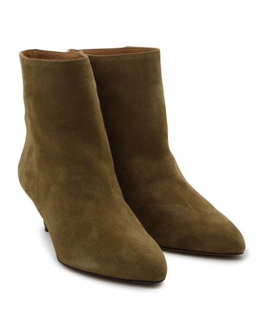 Isabel Marant Green Suede Deone Boots