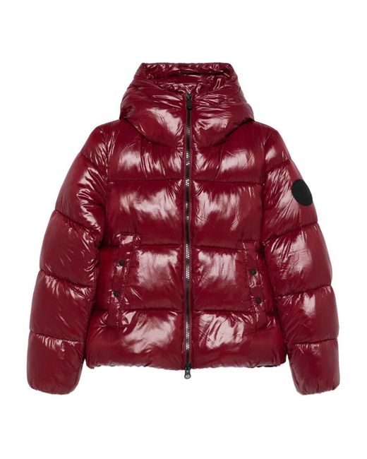 Save The Duck Red Biddy Hooded Down Jacket Clothing