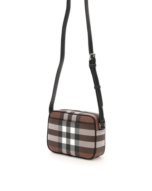Burberry Checked Leather Travel Pouch - Farfetch