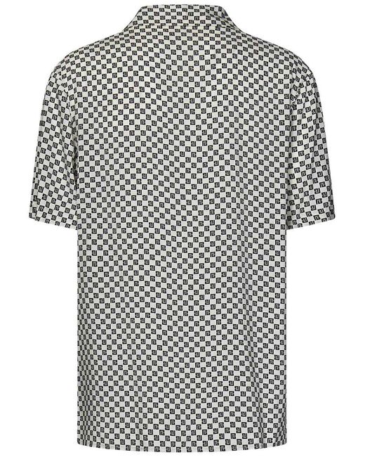 Balmain Black Paris Mini Monogram Shirt for men