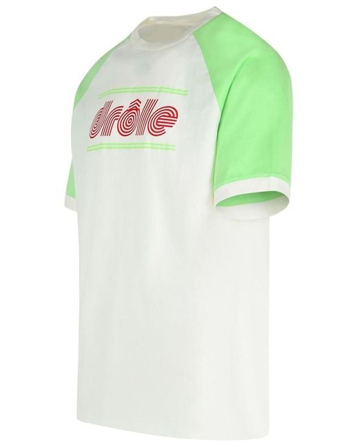 Drole de Monsieur Green 'Tennis' Cotton T-Shirt for men