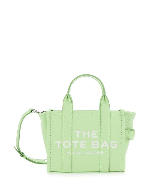 Marc Jacobs Green 'The Small Tote' Handbag With Logo