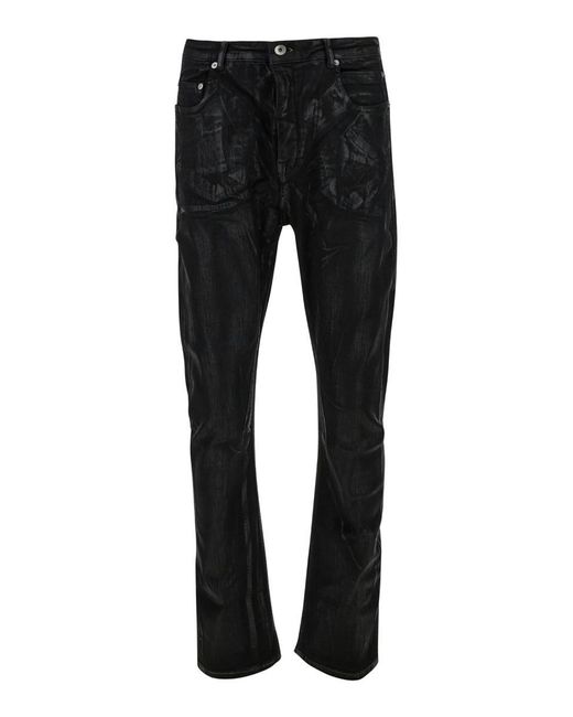 Rick Owens Black Low Waist Jeans for men