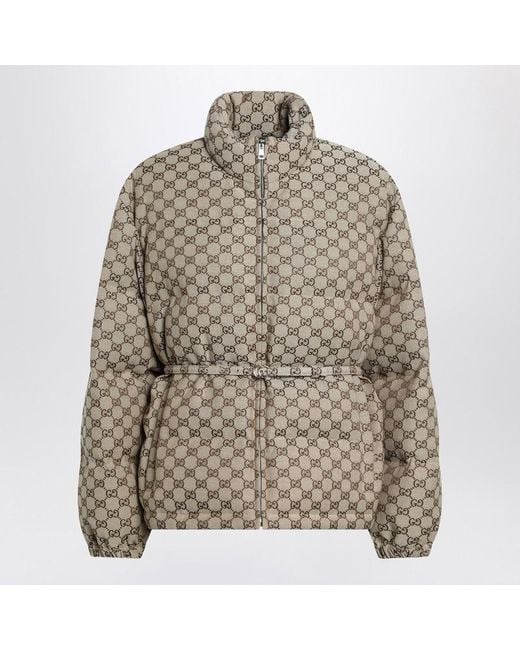 Gucci Gray Camel/Ebony Gg Jacket