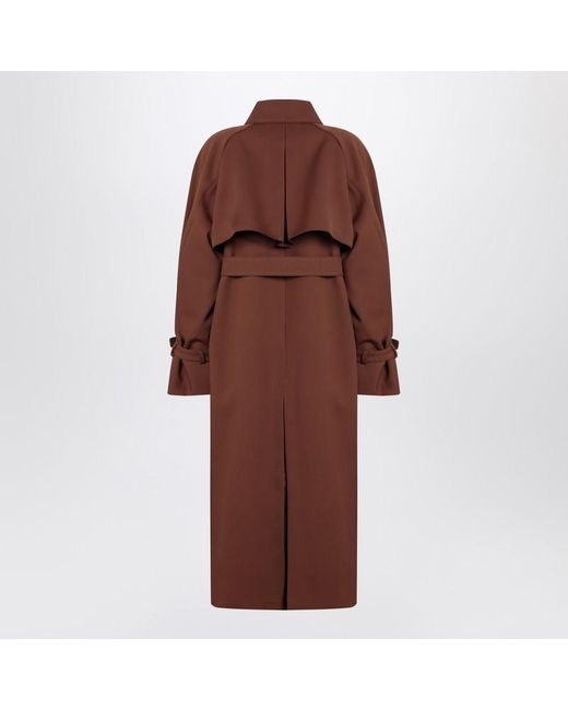 Max Mara Brown Rainproof Gabardine Trench Coat