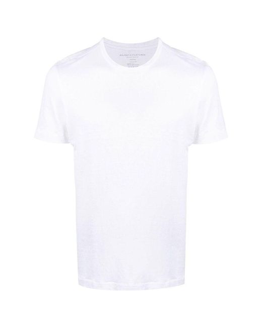 Majestic Filatures White T-Shirts for men