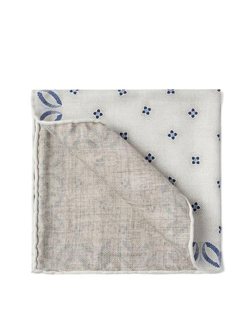 Brunello Cucinelli Gray Pocket Square for men