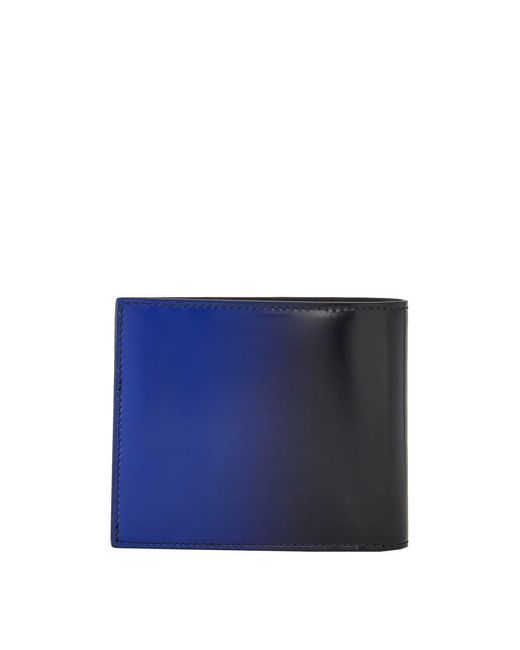 Ferragamo Blue Dual Tone Wallet for men
