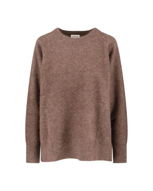 P.A.R.O.S.H. Brown Relaxed Fit Sweater With Ribbed Details