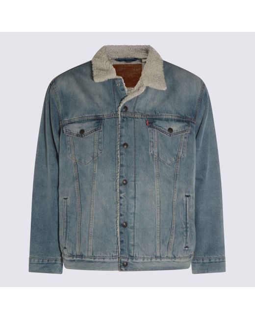Levi's Blue Type 3 Sherpa Trucker Jacket for men