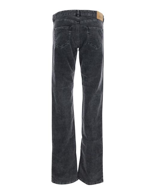 Isabel Marant Blue Trousers With Belt Loops And Back Logo Patch