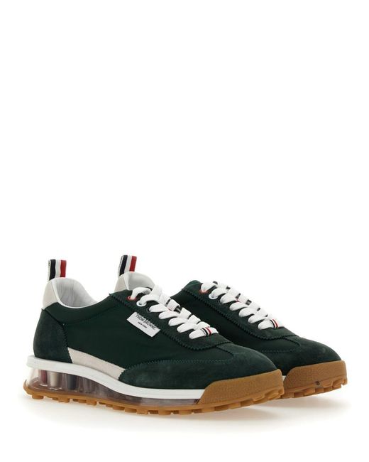Thom Browne Green Sneaker With Logo for men