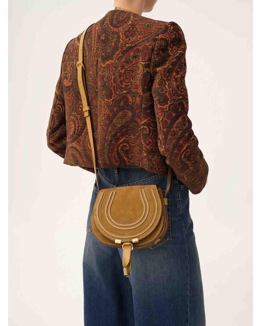 Chloé Natural Marcie Saddle Crossbody Bag