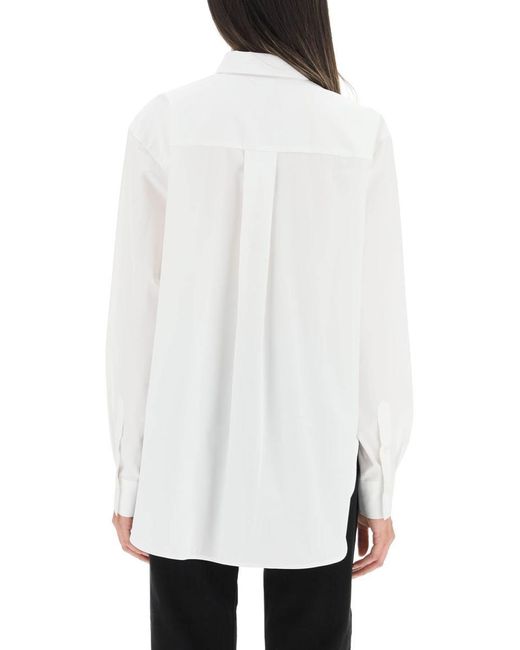 Totême  White Oversized Organic Poplin Shirt