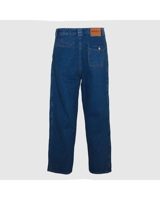 Marni Blue Cotton Denim Jeans for men