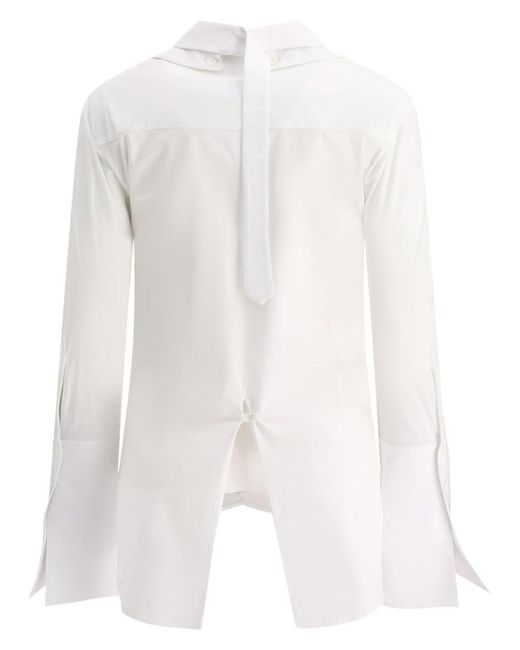 Courreges White "Modular Poplin" Shirt