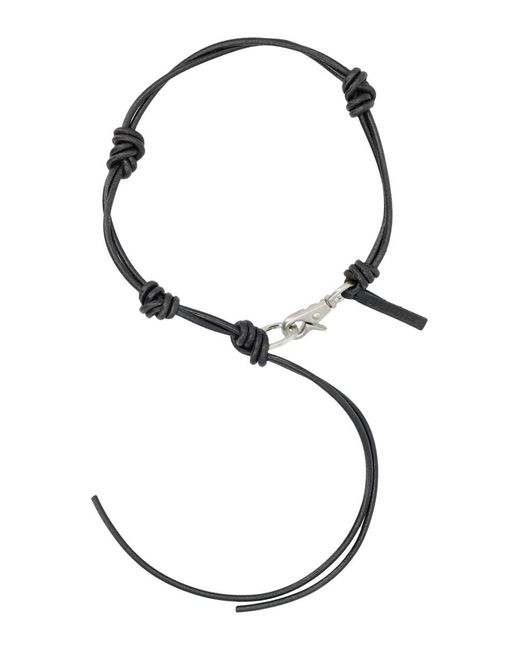 Our Legacy Metallic Udon Ladon Leather Necklace