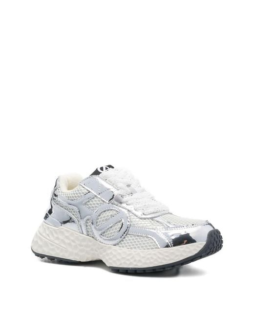 No Name White Metallic Sneakers