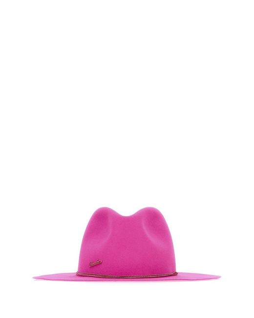 Borsalino Pink Alessandria Fur Felt Fedora Hat