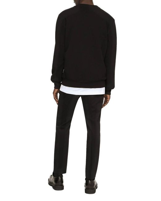Dolce & Gabbana Black Sweaters for men