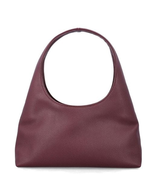 A.P.C. Purple Baby Ninon Shoulder Bag Burgundy