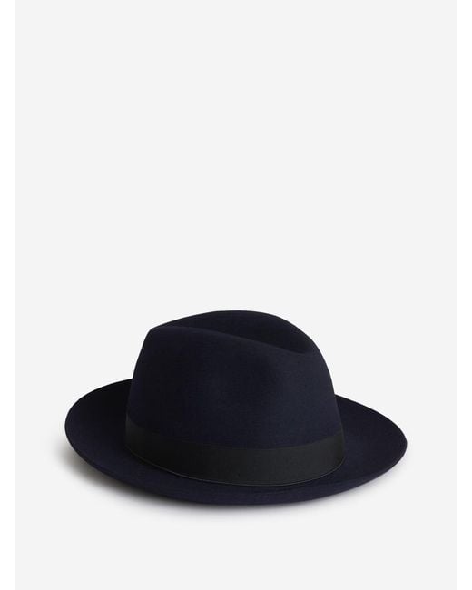 Borsalino Blue Super Light Felt Hat for men