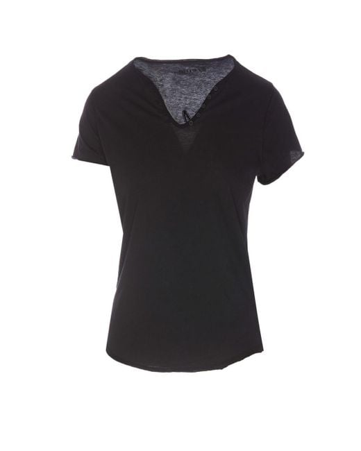 Zadig & Voltaire Black Zadig & Voltaire T-Shirts And Polos