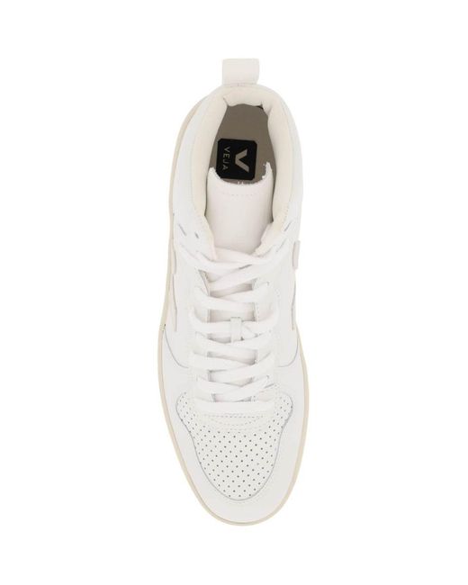 Veja White V 15 Hi Top Sneakers for men