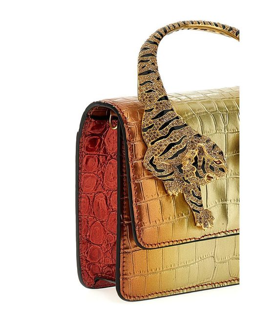 Roberto Cavalli Metallic 'Roar' Small Handbag